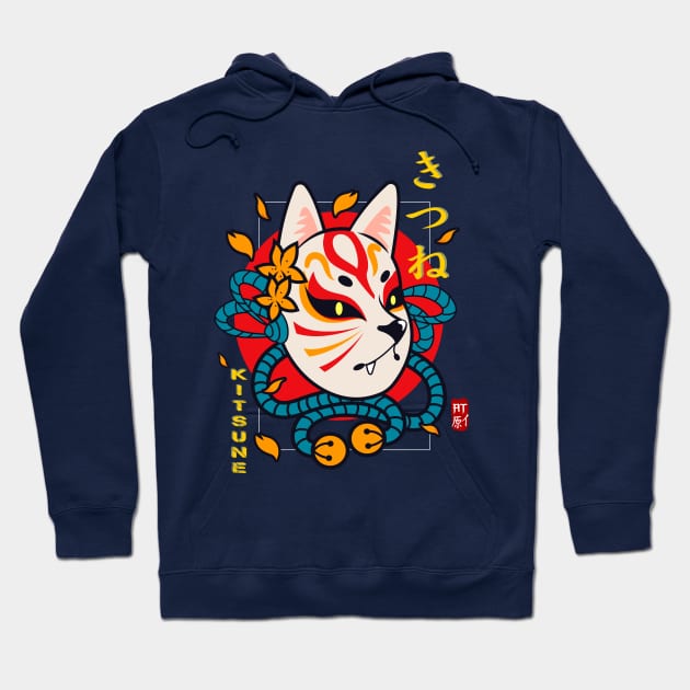 Kitsune - Japanese Mythology Hoodie by AlbertoTand